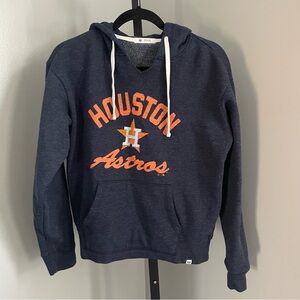 Astros '47 Brand Blue and Orange Hoodie Size Medium
